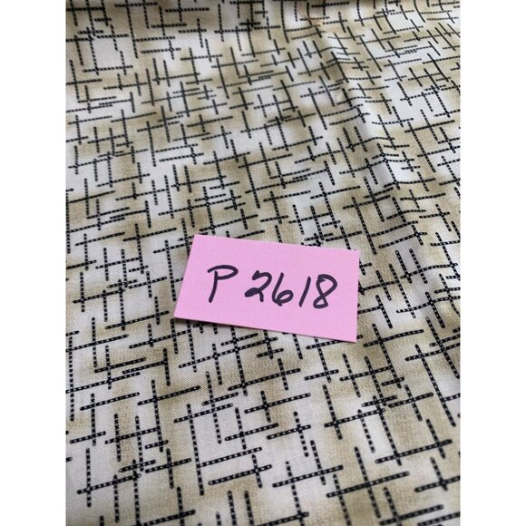 Cotton Fabric with Abstract Line Pattern - 1 Yard 44" wide Quilting Sewing - Picture 5 of 5